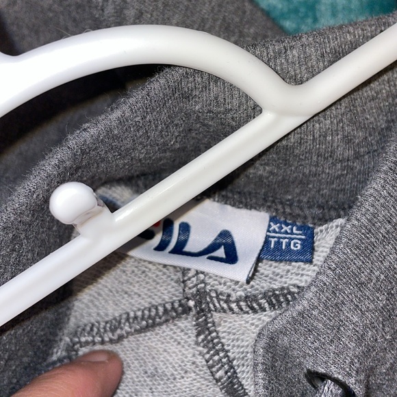 Grey FILA Joggers with pockets size xXL unisex boyfriend type bottoms fitted - Picture 6 of 6